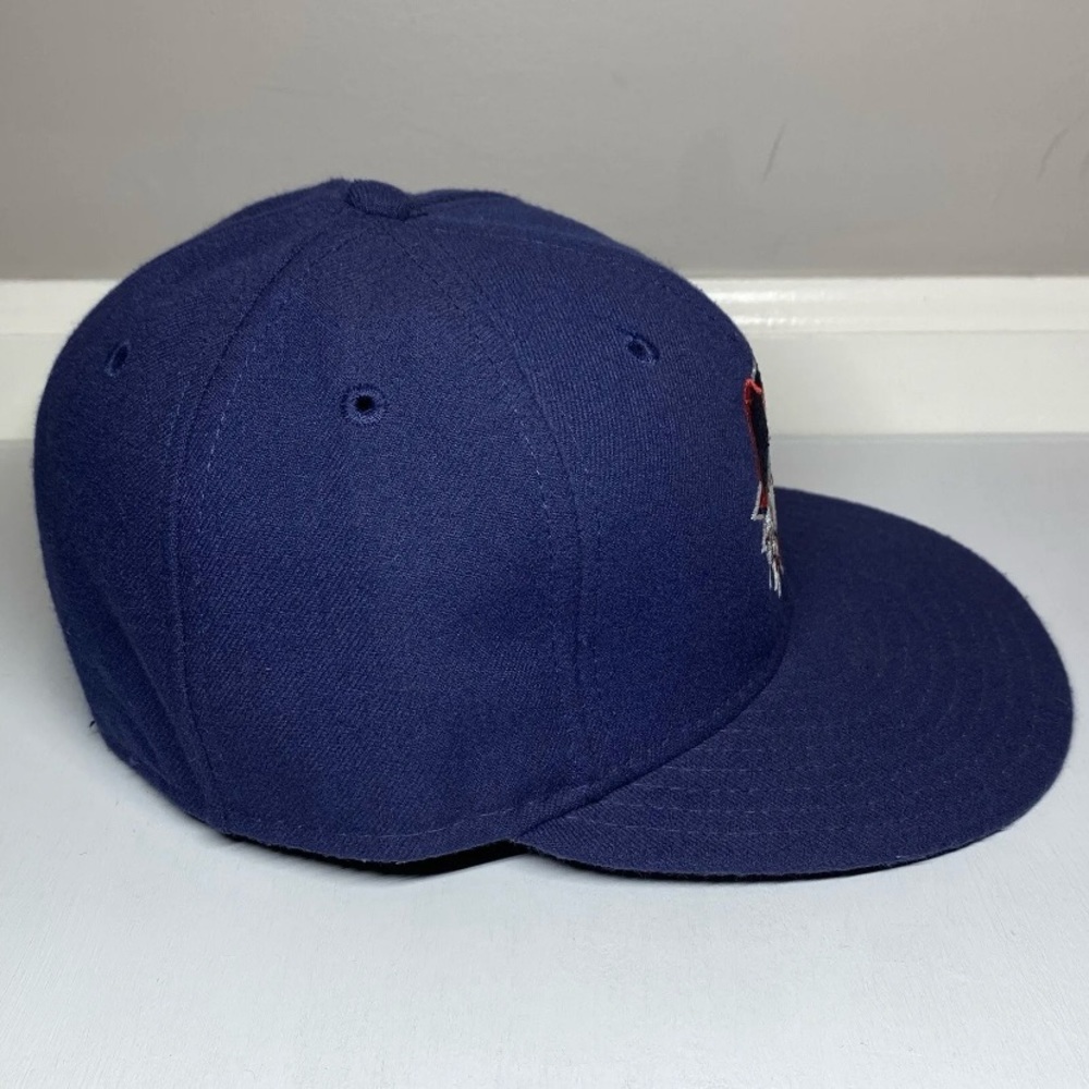 New Era 59Fifty Hagerstown Suns MD MiLB Hat Sz 7 Retired Logo Navy Baseball Cap - Picture 8 of 14